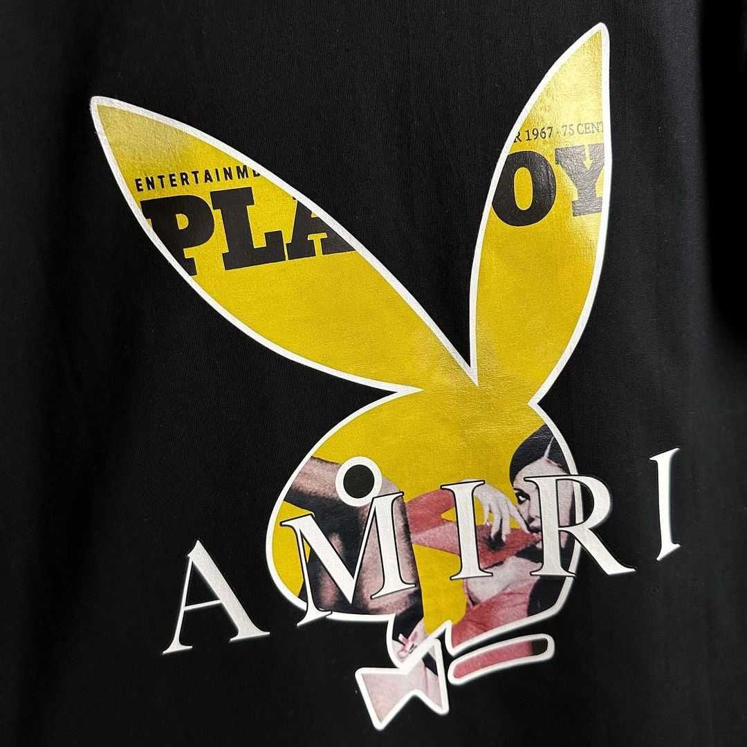 Чорна футболка AMIRI PlayBoy Cover Bunny Tee