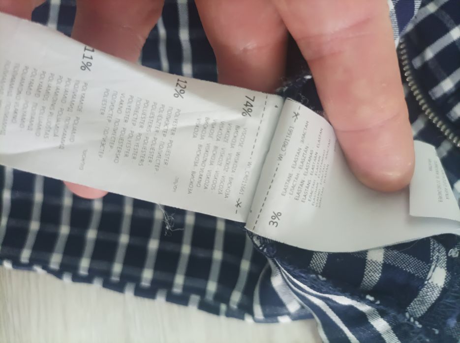 Spodnie w kratę rozmiar M/L