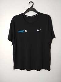 Nike Running dri-fit t-shirt czarna koszulka XL