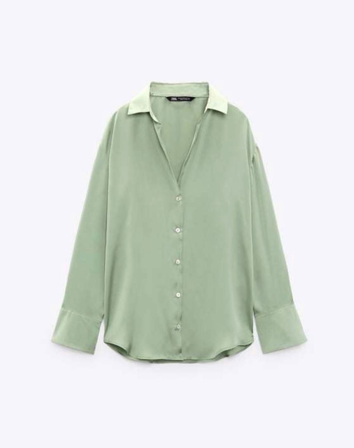 Розкішна сатинова сорочка ZARA рубашка блузка