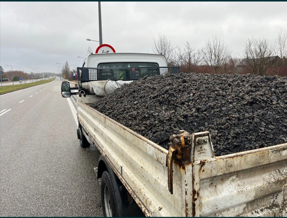 Żużel Gruby Szlaka Gruz Destrukt Kruszywa Ziemia Żwir Transport Tanio