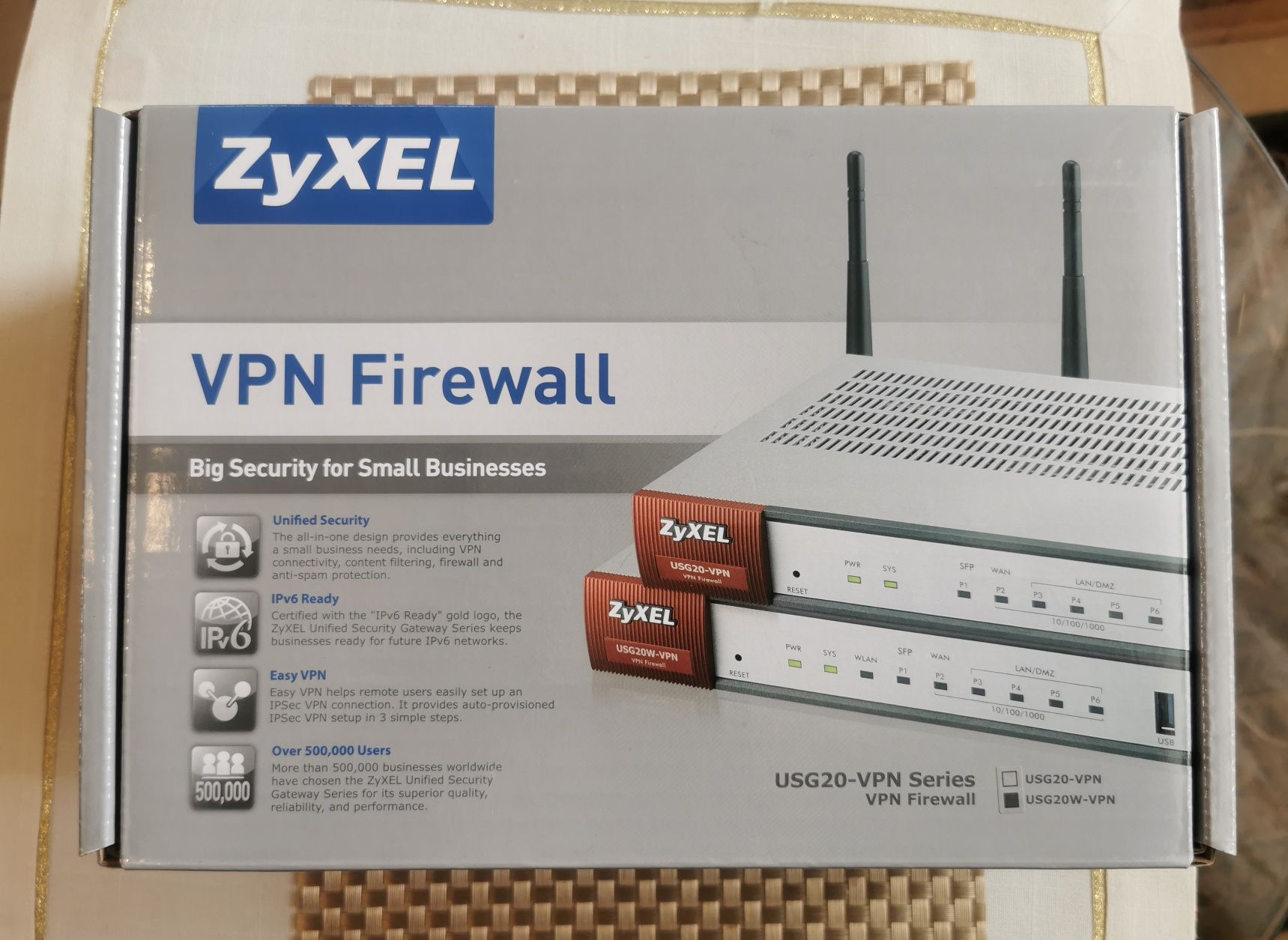 Firewall Zyxel ZyWALL USG20W-VPN