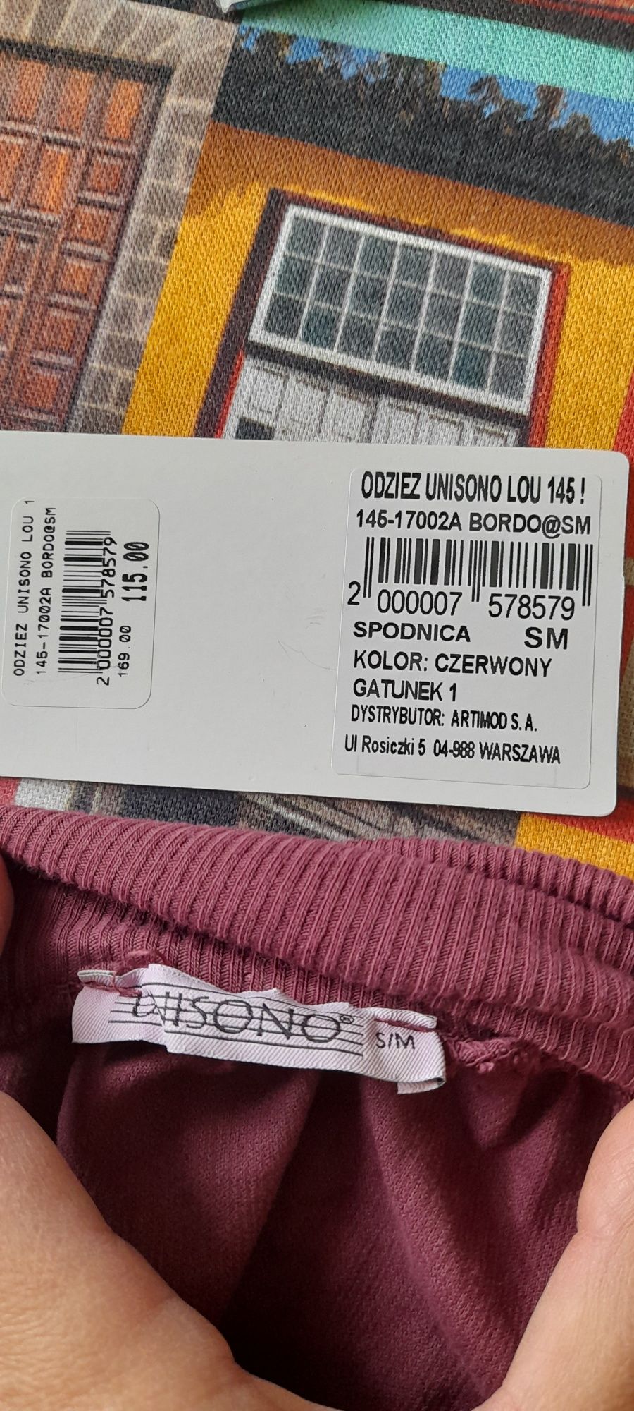 Spódnica sztruksowa Unisono