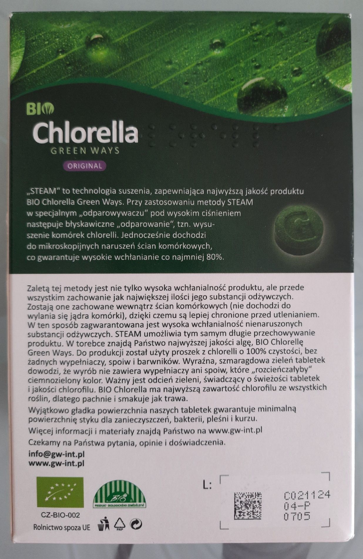 Bio Chlorella Green Ways 330g