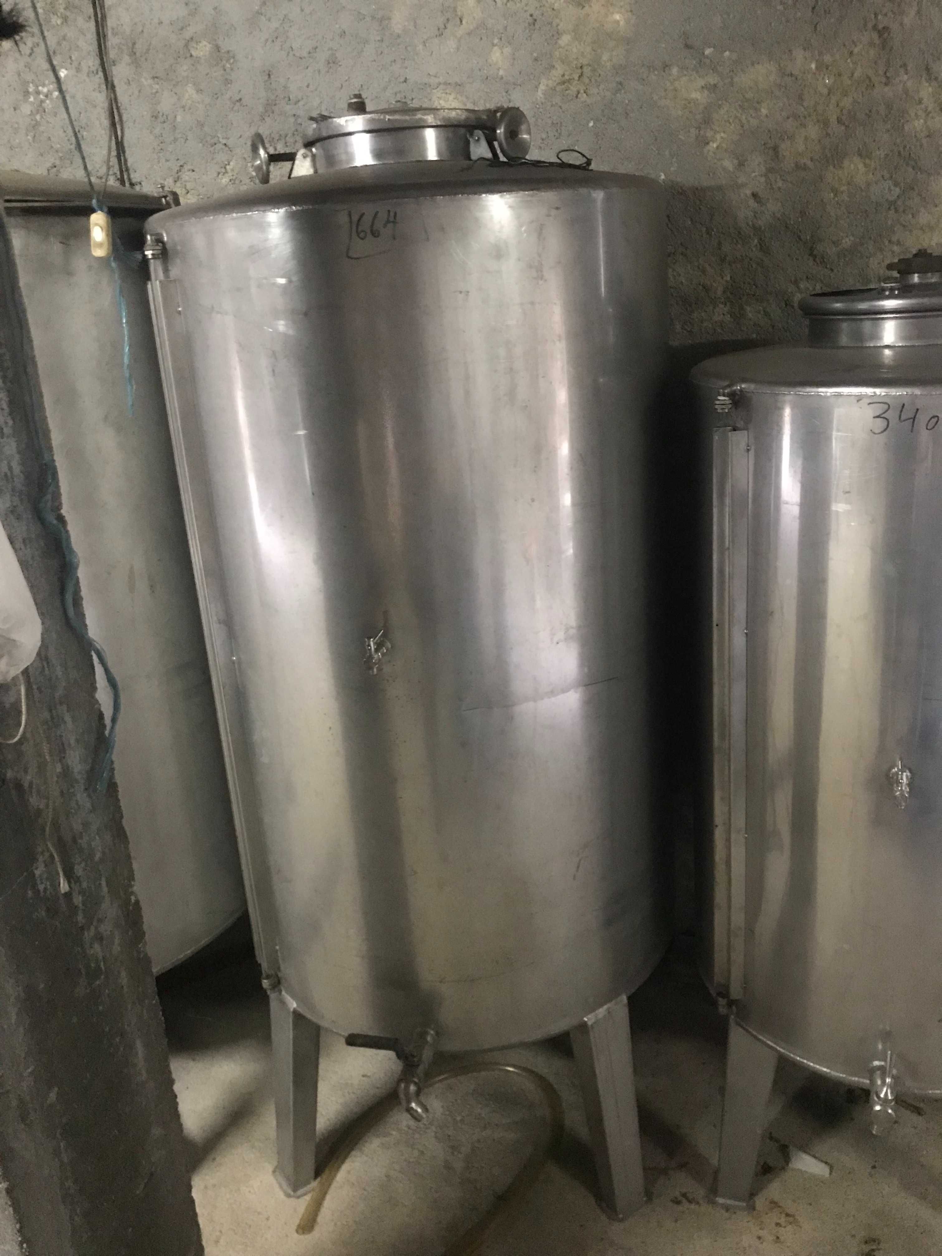Cubas de Inox 340L, 664L e 1000L (separadas ou todas juntas)