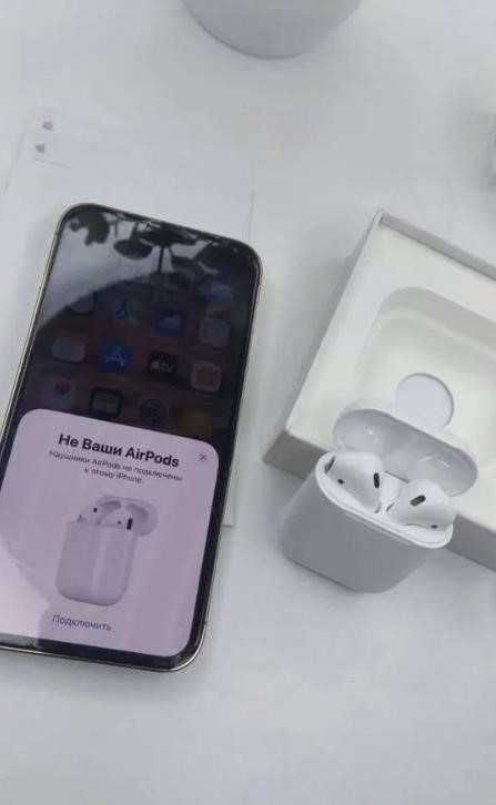 Бездротові навушники AirPods 2 Lux якості!! + Чохол у Подарунок