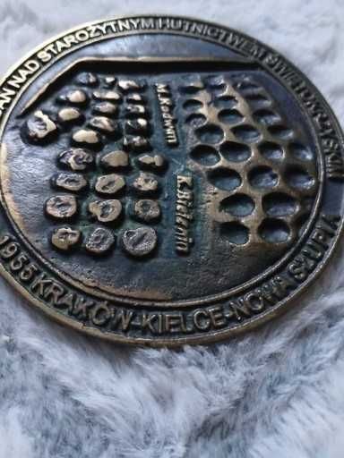 Stary Medal 1955 rok Muzeum AgH Radwan i Bielenin mosiadz