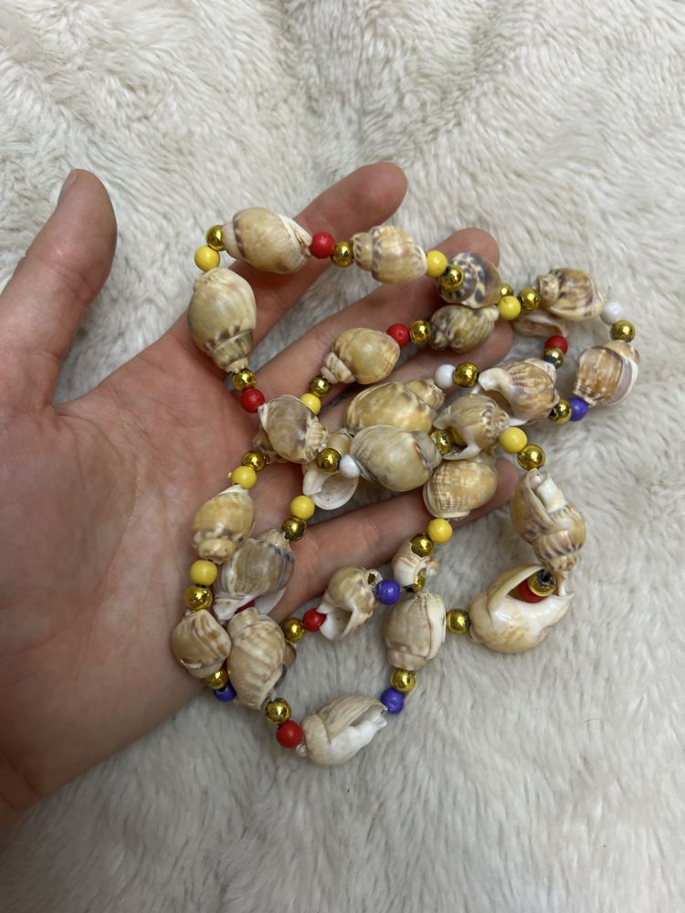 Naszyjnik muszle muszelki boho etno bohemian summer lato etniczny 26