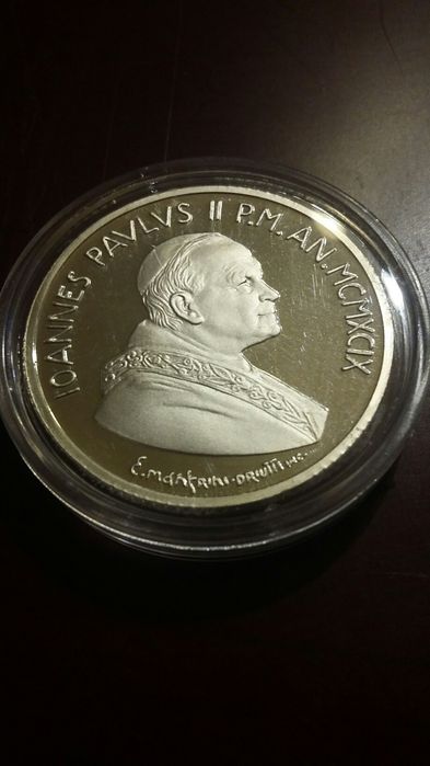 10000 lira srebro z Watykanu 1999 r.