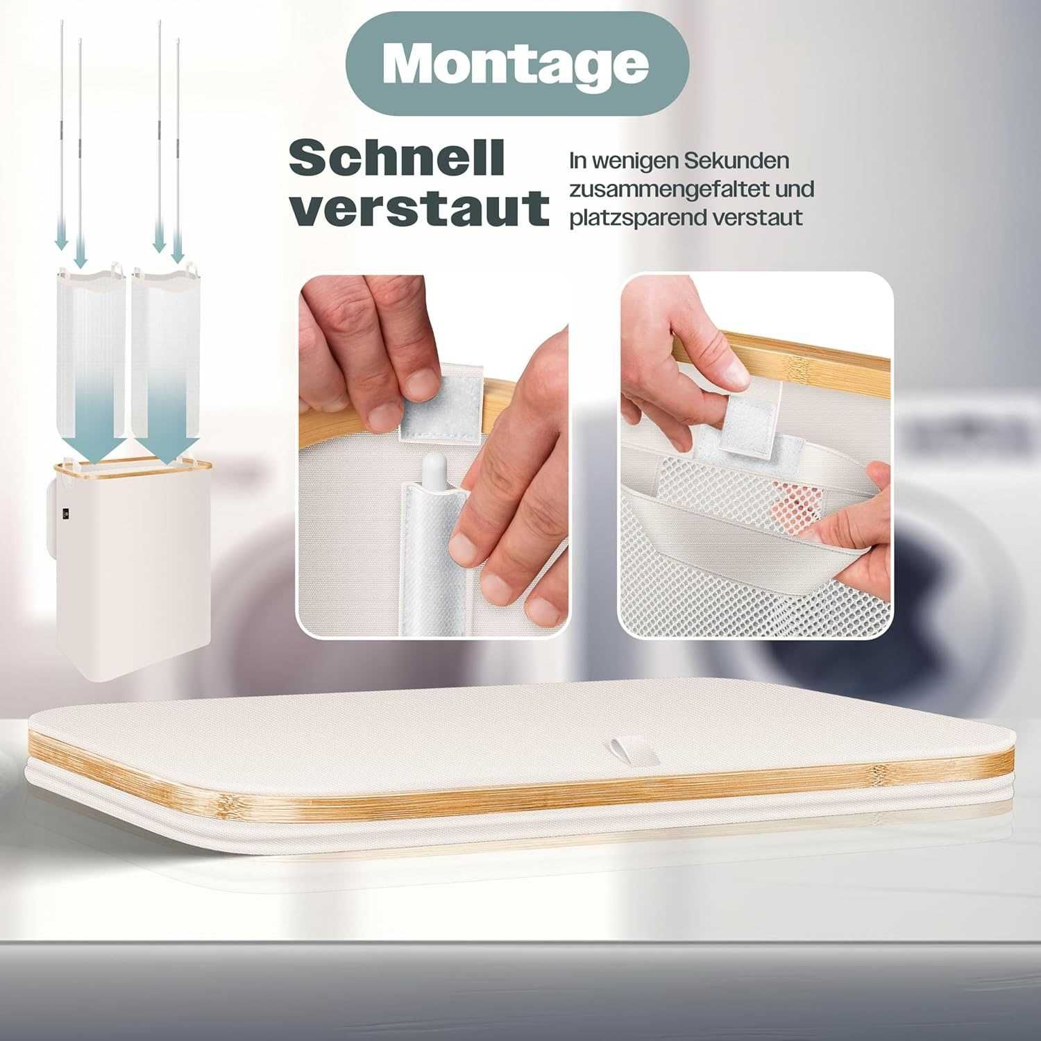 Nowy kosz na pranie/ KESSER sorter 140L / organizer ubrań !4418!