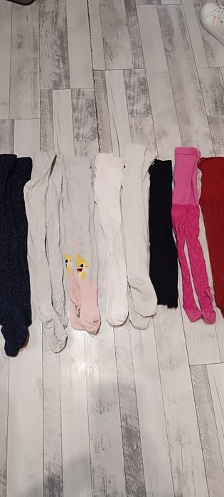 Rajstopy 8 par dla dziewczynki rozmiar 98-104