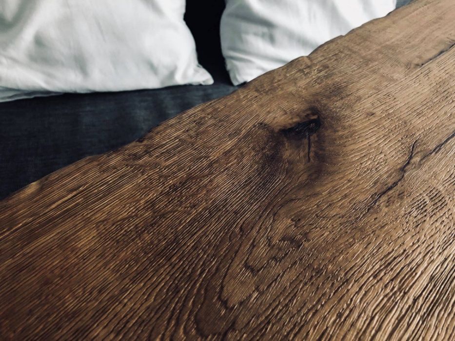 Stół stolik kawowy dębowy loft ze starego drewna vintage industrial