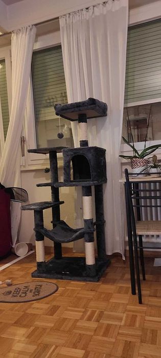 Drapak dla kota duży wysoki drapak NOWY dla kota domek legowisko NOWY