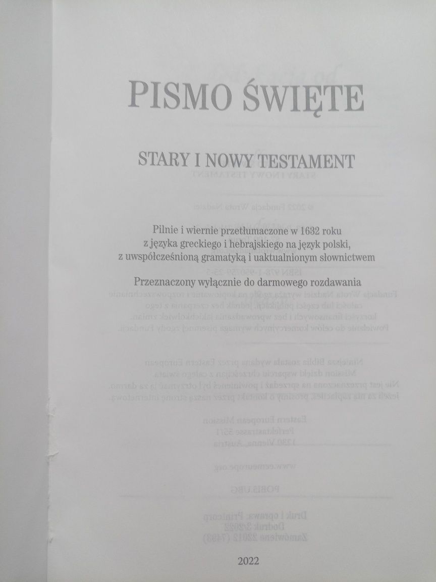 BIBLIA - Słowo Boże