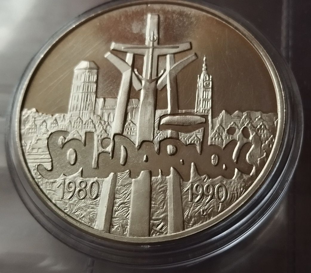 Srebro! 100 000 zł Solidarność 1990 typ A