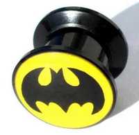 Tunel plug odkręcany akryl - 4mm - BATMAN - 2 sztuki