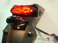 Para-lama completo com luzes para mota ou motorizada