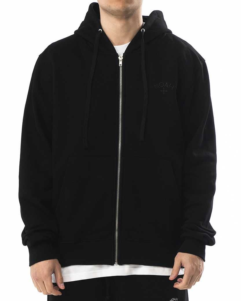 Худі NOAH Back Logo Zip-Up Hoodie Black