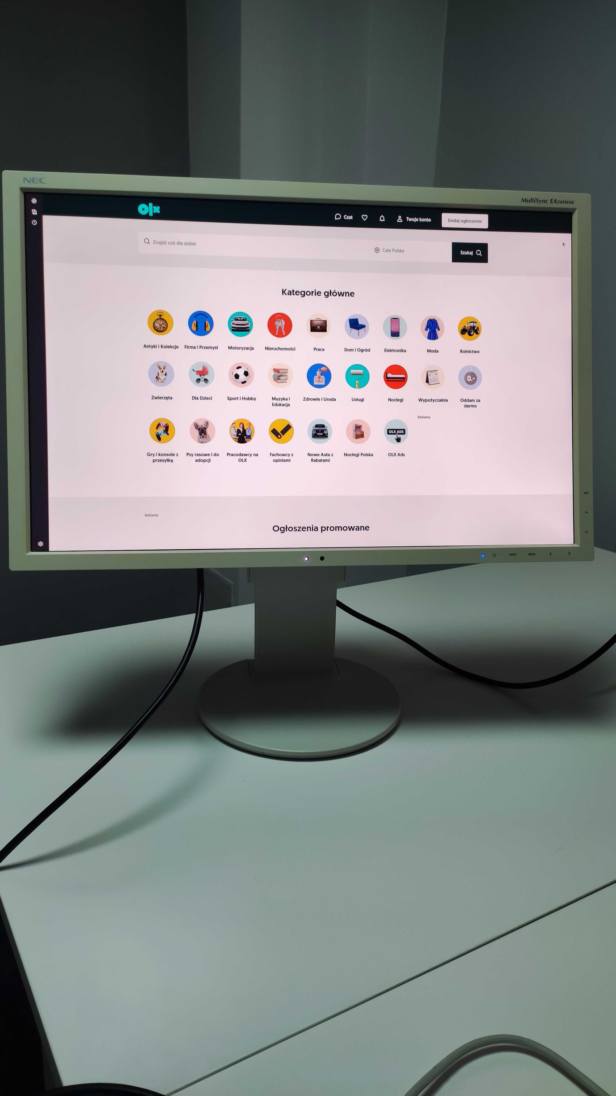 Monitor NEC ea244wmi 24" stan bardzo dobry