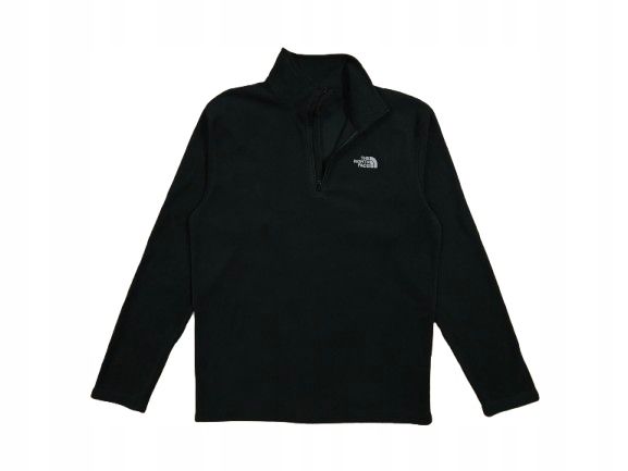 THE NORTH FACE Polar Męski Half Zip Polartec Czarny Logo r. S/M