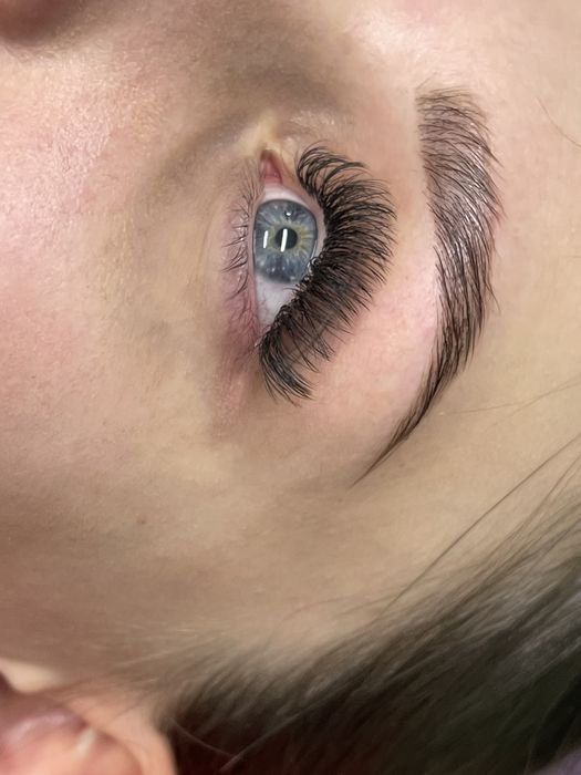 Наращивание ресниц пр Поля 75минут/ ламинирование