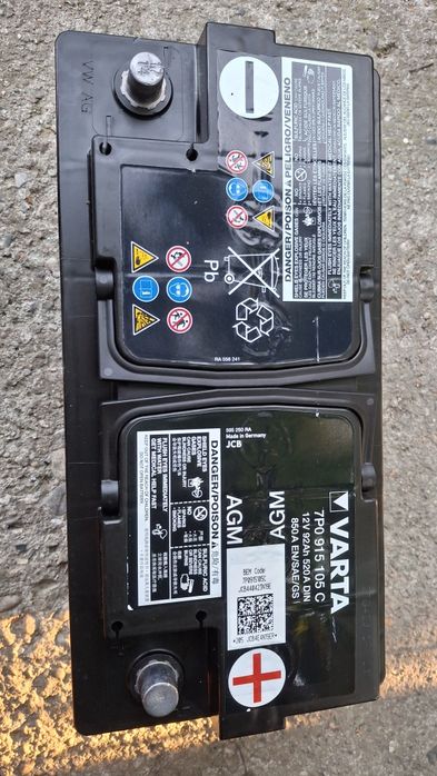 Akumulator WARTA 12V 92Ah AGM