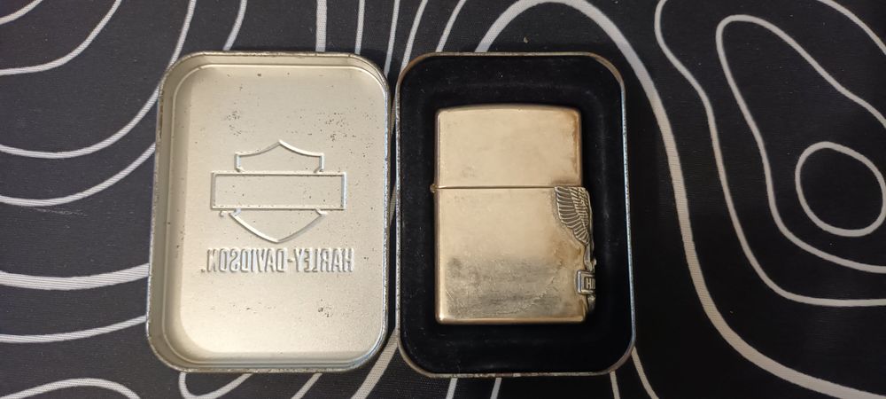 Isqueiro Zippo com emblema da Harley-Davidson 1994