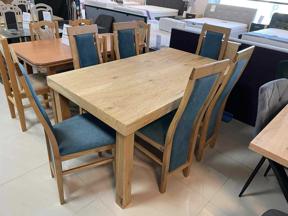 (131WN) Stół rozkładany + 6 krzeseł, wyprzedaż 2799 zł