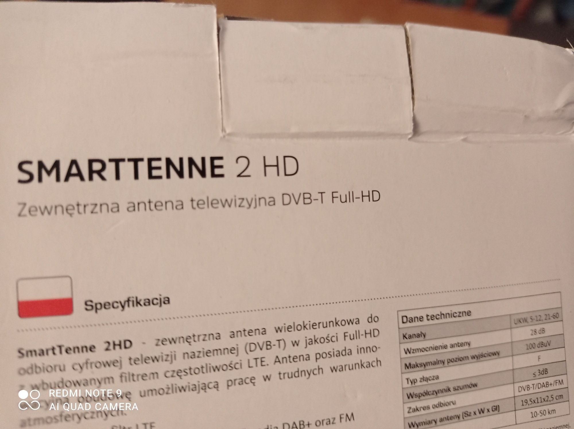 Antena telewizyjna smsrttenne 2HD
