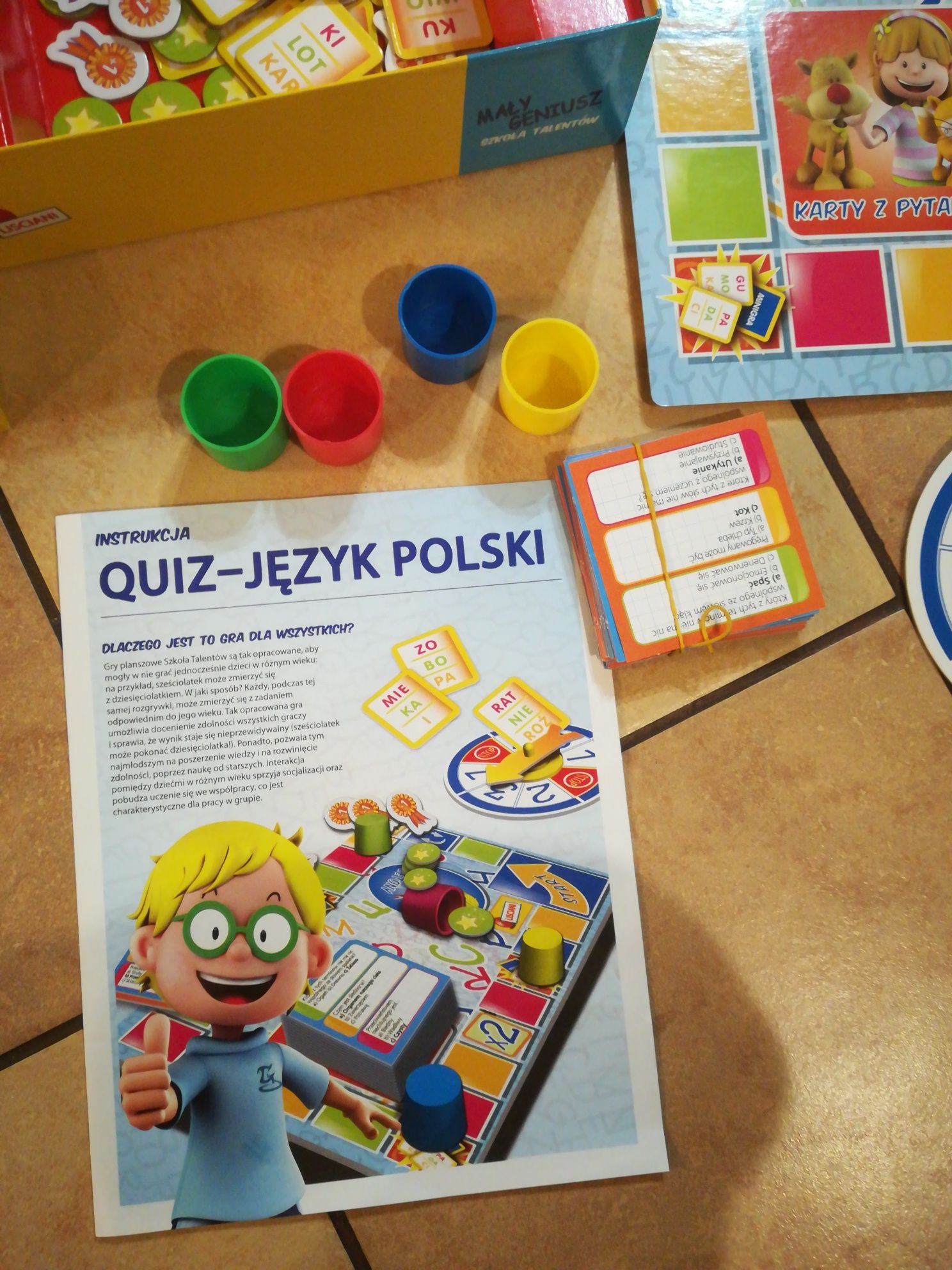 Gra planszowa logiczna Quiz język polski