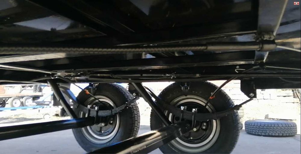 Двовісний причеп Кремінь+ посилений від заводу Коріда-Тех, авто причіп