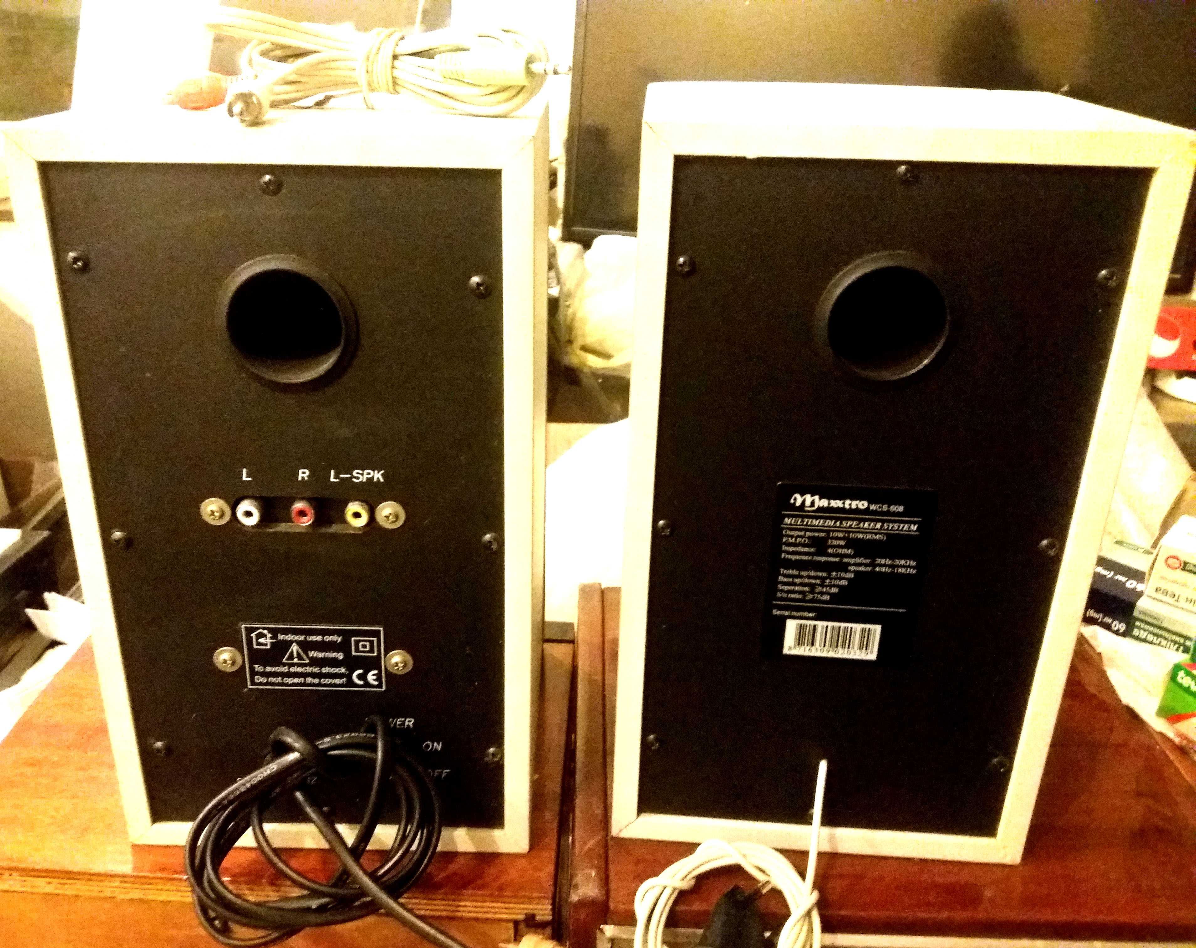 Колонки Maxxtro WCS-608 (10.0 Ватт) 2.0, mini-jack (3.5 мм).