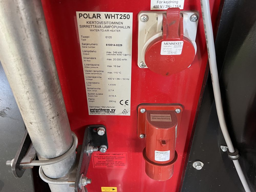 Nagrzewnica wentylator przemysłowy POLAR WTH250