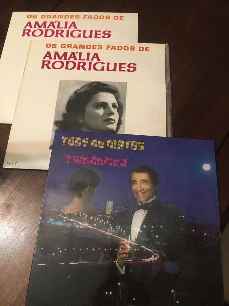 Discos Vinil (Amália RodrigUES, Roberto Carlos, Fados de coimbra..)