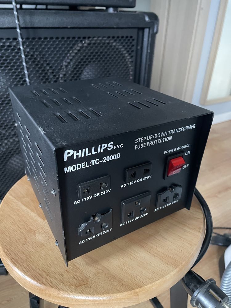 Transformator 220V-110V, TRAFO - phillips fyc tc-2000d USA