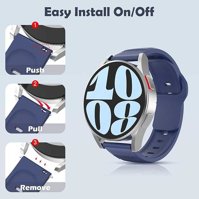 6 szt. MoKo Straps kompatybilny z Samsung Galaxy Watch 6 5 4