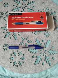 Długopisy żelowe niebieskie Nowe 12 sztuk