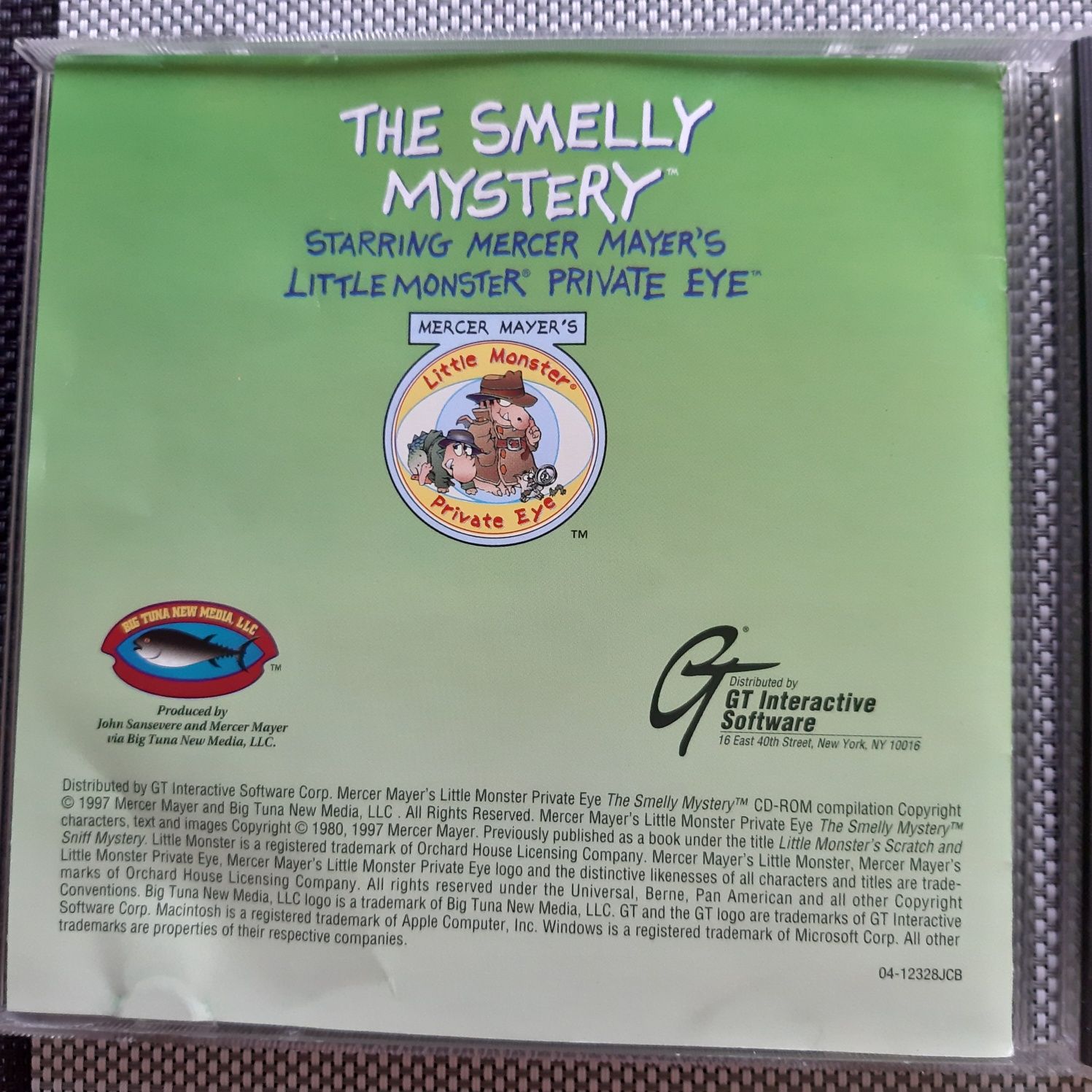 Gra The Smelly Mystery na płycie CD stara klimatyczna detektyw