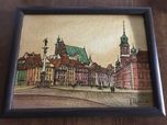 Obraz ,, Warszawa - Plac Zamkowy,, Jerzy Stępniak