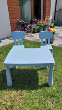 Krzesełka i stolik dziecięce Mamut Ikea