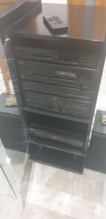 Wieża Pioneer + szafka i kolumny