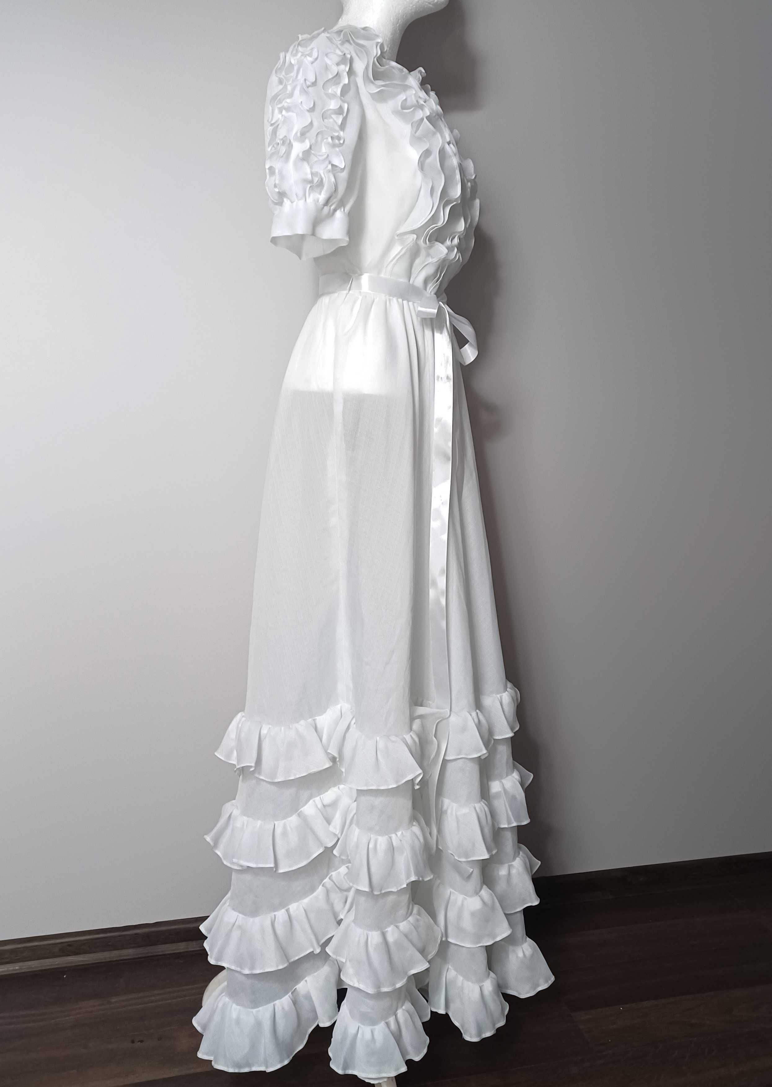 suknia ślubna z lat 70 victorian cottagecore vintage