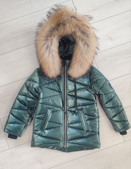 Детский зимний комбинезон (куртка+полукомбенизон) размер 110-116