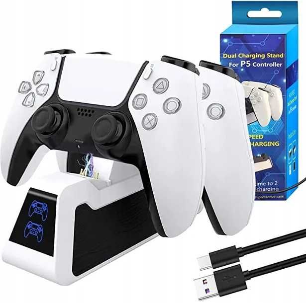 Stacja Dokująca PS5 Ładowarka LED do Padów PlayStation 5