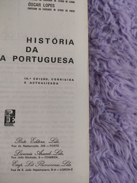 Livro História da Literatura Portuguesa