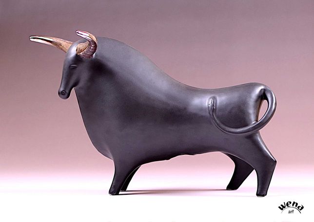 Figura byka byk ceramiczny