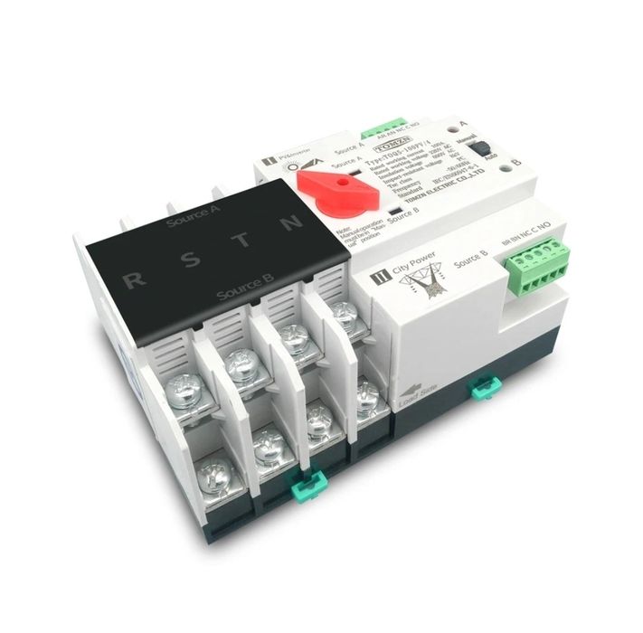 Trójfazowy Automatyczny Sieciowy Przełącznik Zasilania 125A 4P 3 fazy