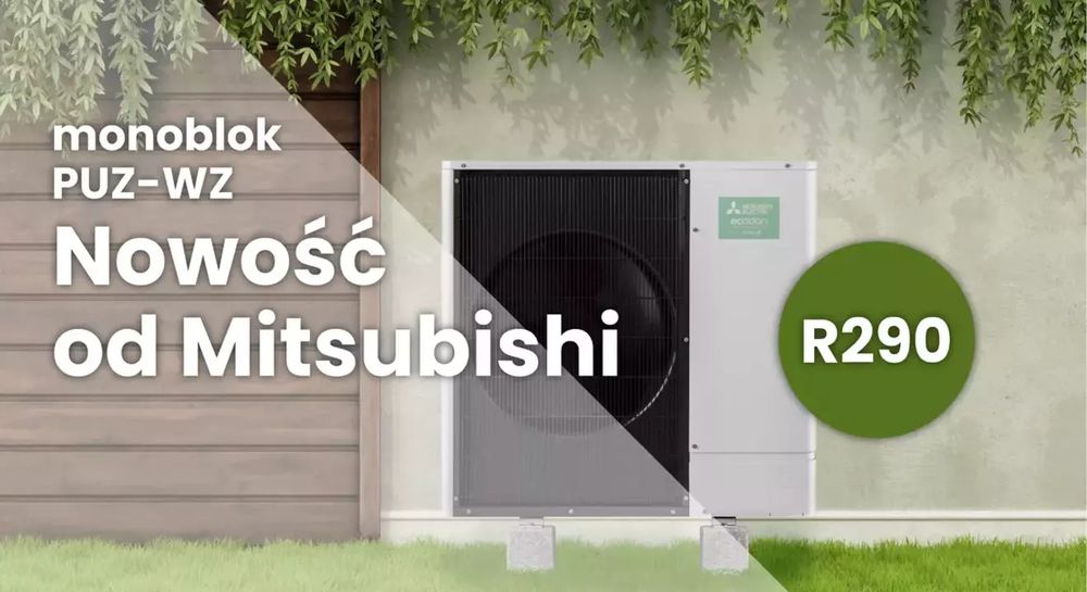 MITSUBISHI ZUBADAN R 290 6kW  Pompa Ciepła przyszłości