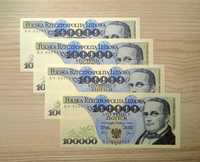 100000 zł 1990  BA  st.1 UNC