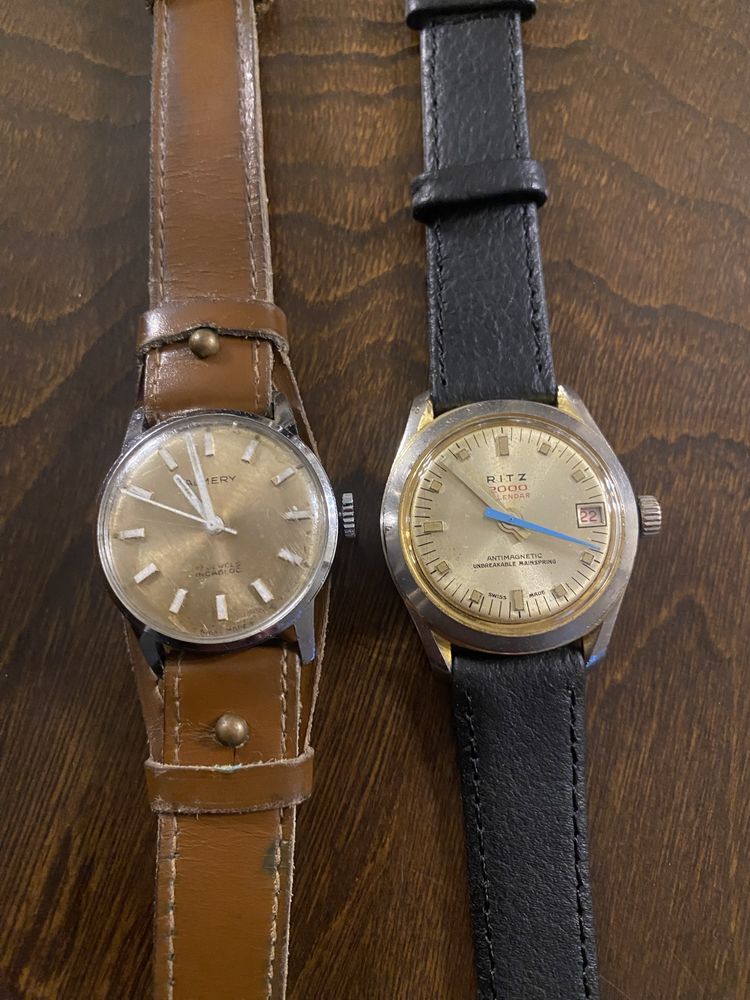 2 relógios mecânicos antigos, RITZ 2000 e ALMERY
